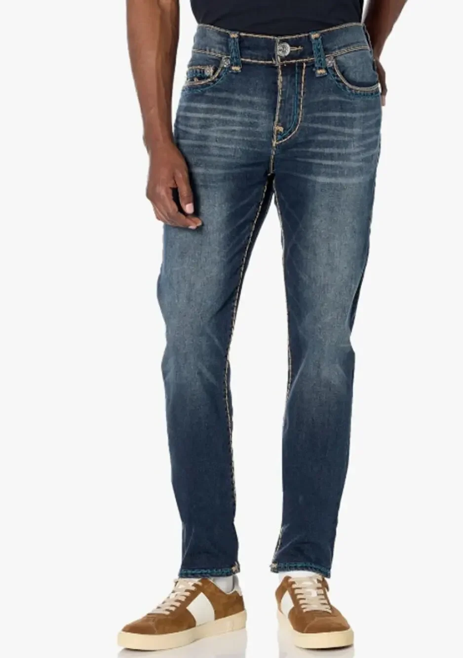 True Religion Rocco Relaxed Skinny Men's 29 Liquid Indigo No Flap NWT